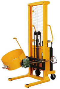 Electric Drum Stacker with electric lifting and manual titling